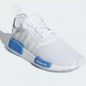 ADIDAS ORIGINALS NMD_R1 J GS  White / Blue DEADSTOCK.